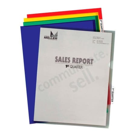 C-Line Products C-Line Products Project Folders with Index Tabs, Assorted Colors, 25/BX 62140